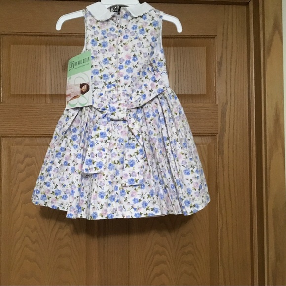 New Bonnie Jean flower dress adorable - Picture 2 of 3
